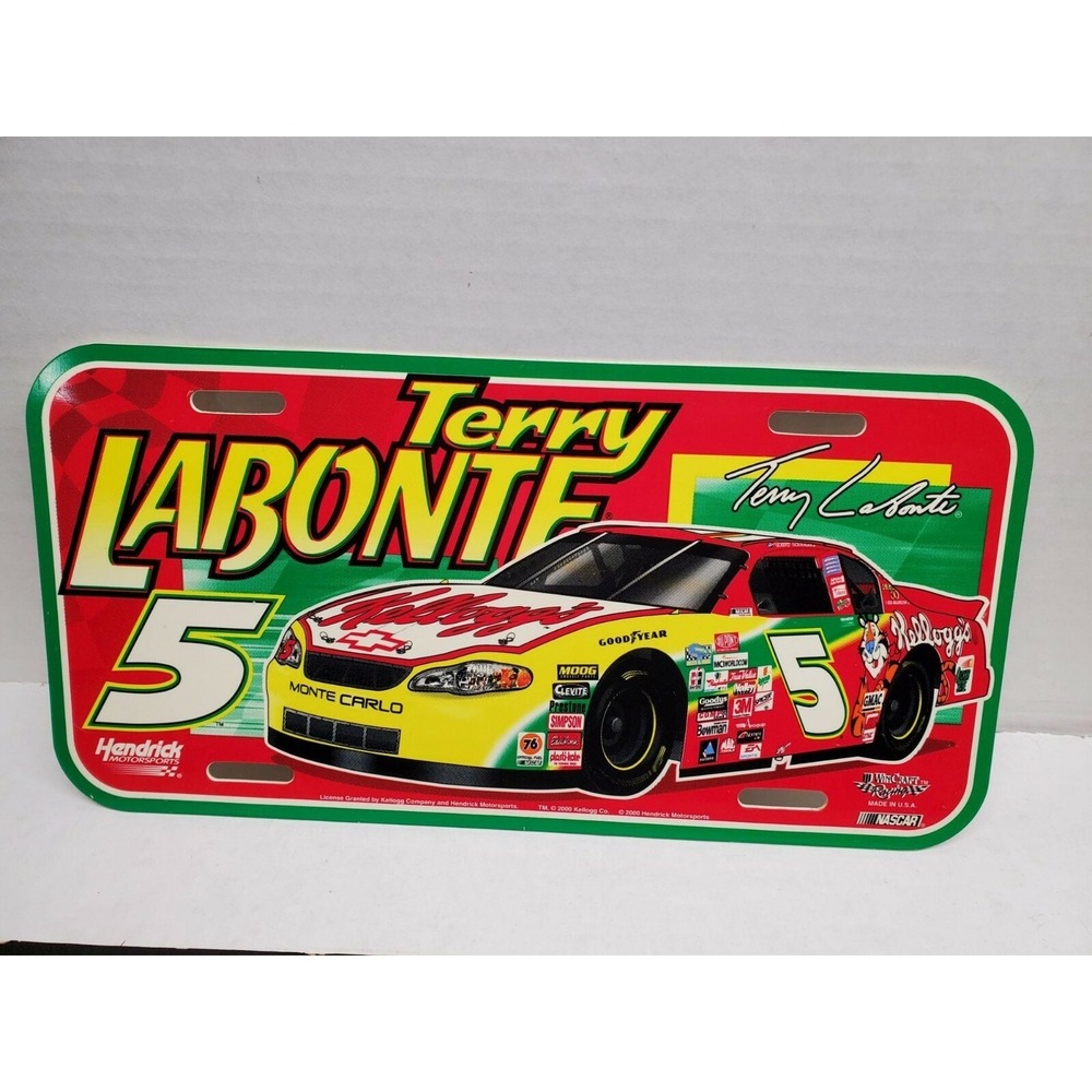 WinCraft Terry Labonnte Hendrick Motorsports Kellogg's #5 Monte Carlo License Pl